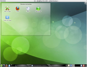 Capture du bureau opensuse 11.3 avec KDE4